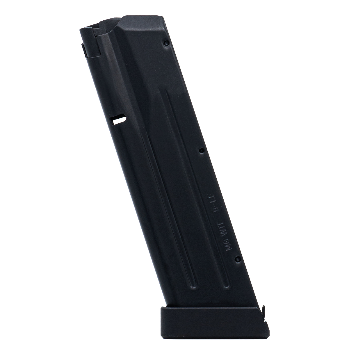 Witness - Tanfoglio Large Frame 9mm 19 RD Competition Match Grade Magazine with Aluminum +2 Adapter Mec-Gar MGWITLF919M
